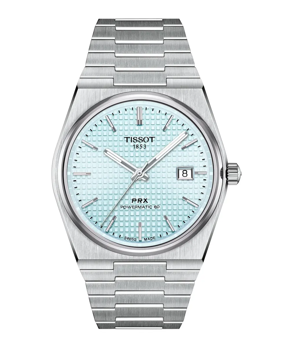Tissot PRX, Swiss Automatic, 40mm, Ice Blue Dial | Men’s Watch with 80-Hour Power Reserve - main product image