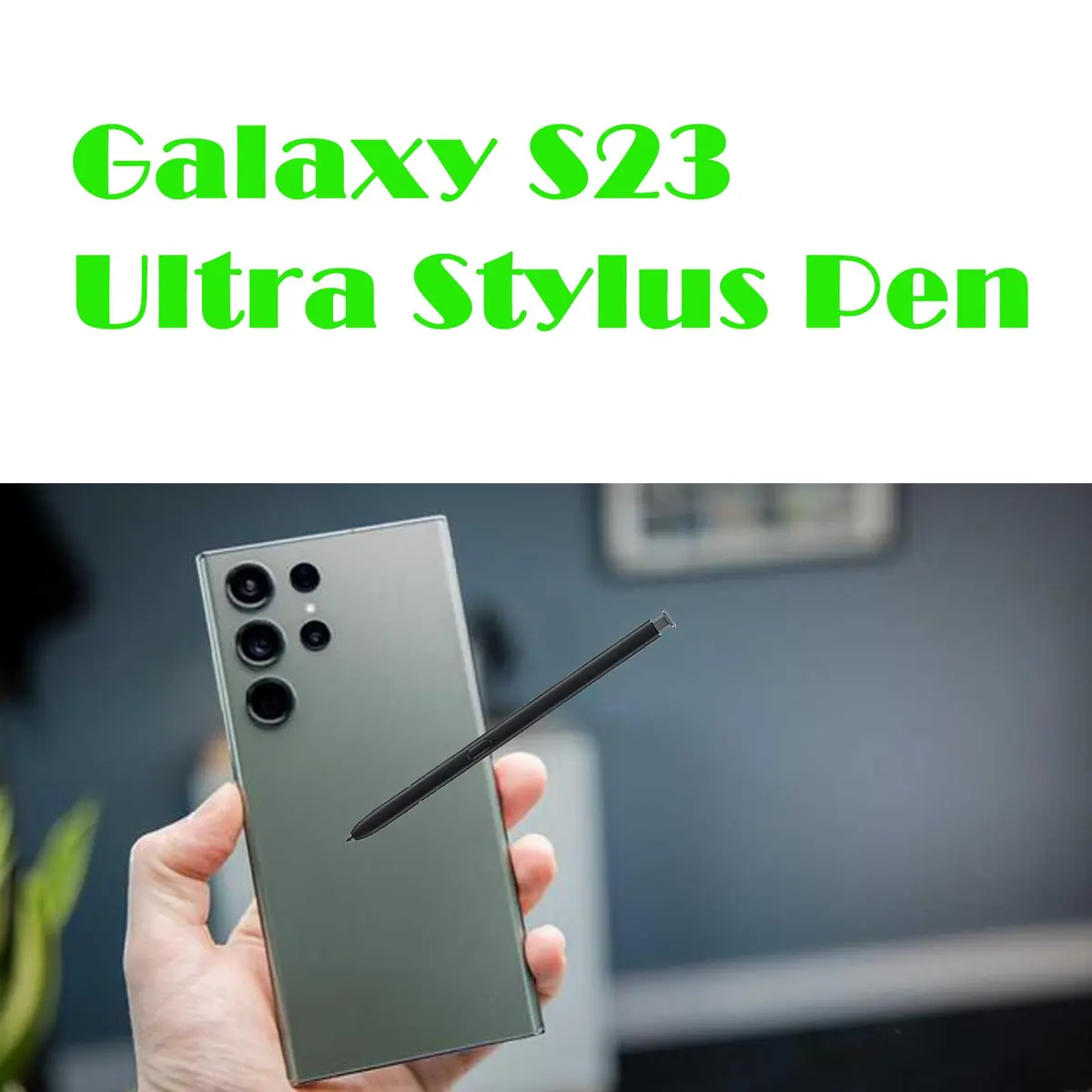 Alovexiong Replacement Stylus Pen for Samsung Galaxy S23 Ultra 5G, Green (Without Bluetooth) - view 2