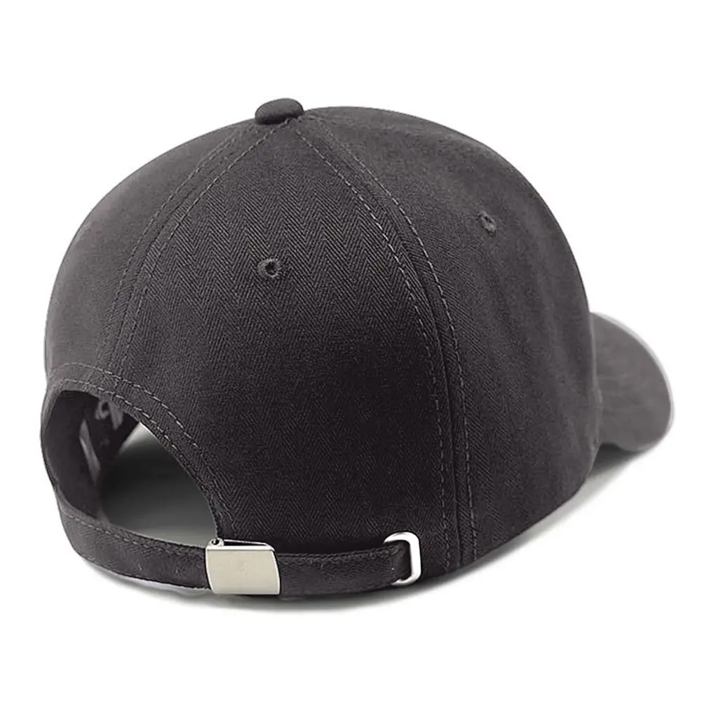 FASHIXD Big Head Hats for Men Oversize XXL Baseball Cap in Grey | Adjustable Cotton Sun Hat for Large Heads - view 4