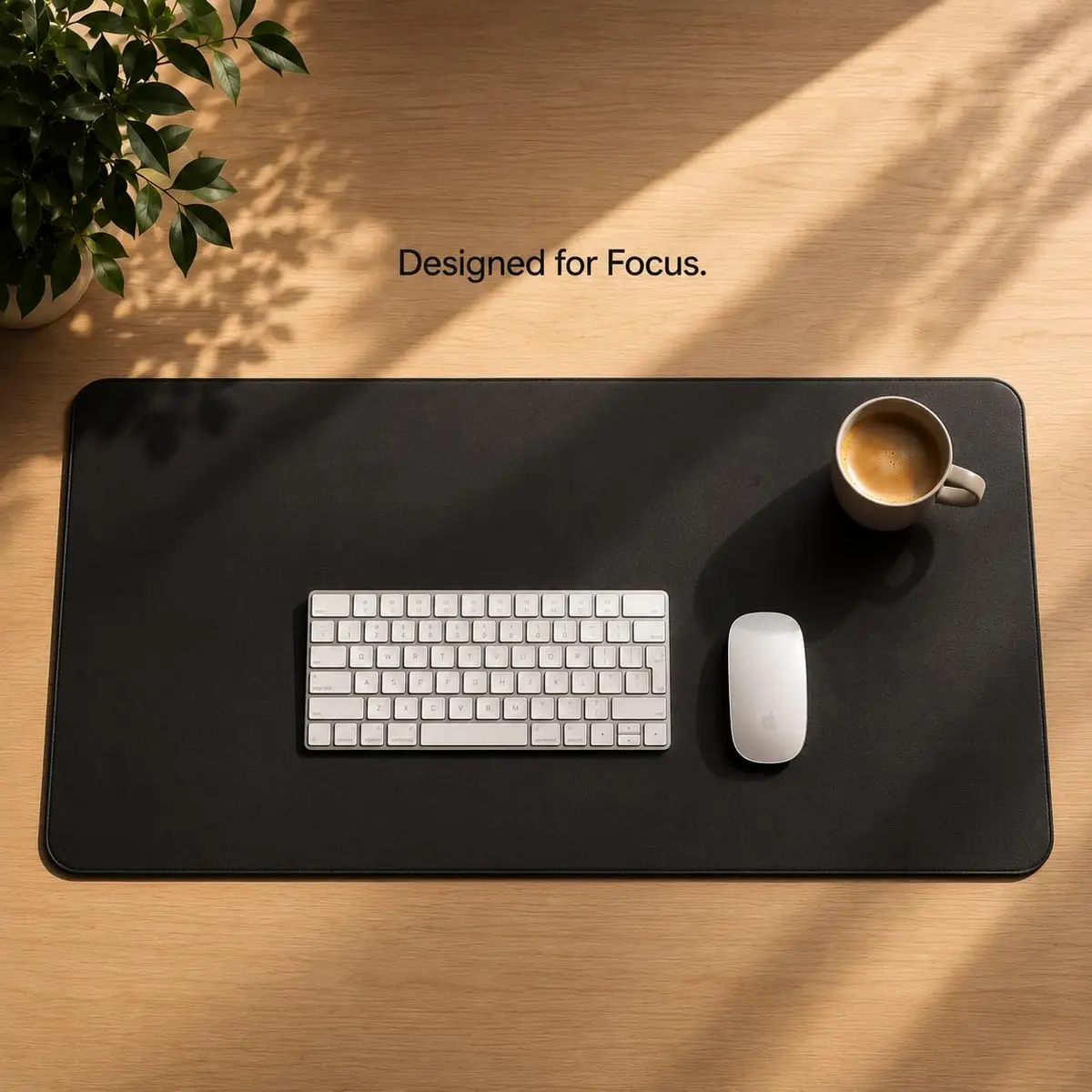 AFIING Cork Desk Mat Black 60cm x 35cm (23.6" x 13.7") | Dual-Sided Waterproof PU Leather & Cork - view 8