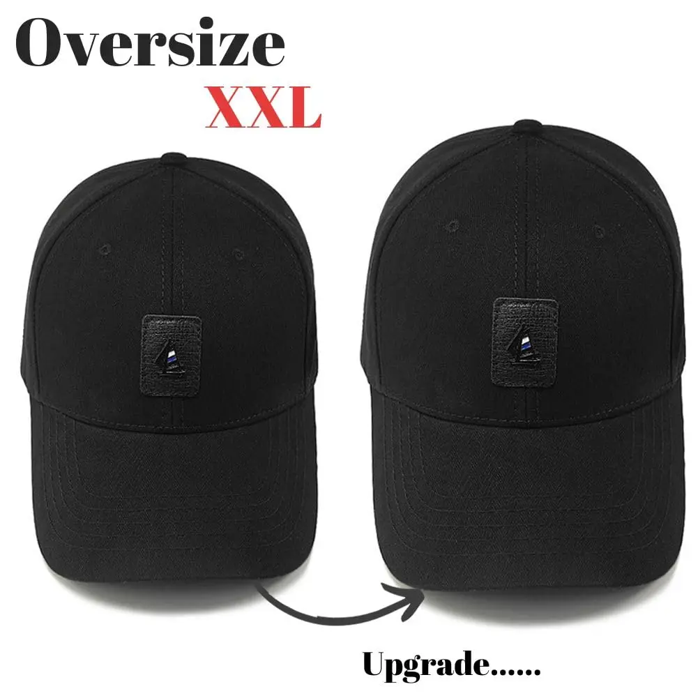 FASHIXD Big Head Hats for Men XXL Baseball Cap 65cm (25.5") | Breathable Cotton Sun Protection - view 2