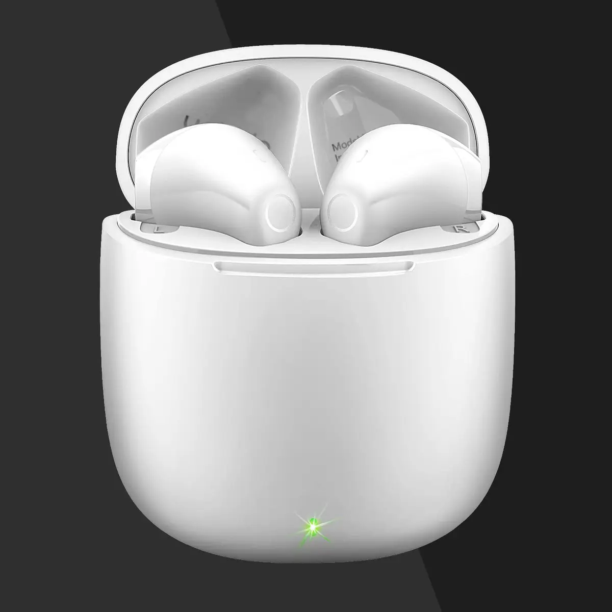 yobola T9 True Wireless Earbuds Bluetooth 5.0 Headphones with Charging Case, Deep Bass, IPX5 Waterproof, White (40g) - view 3