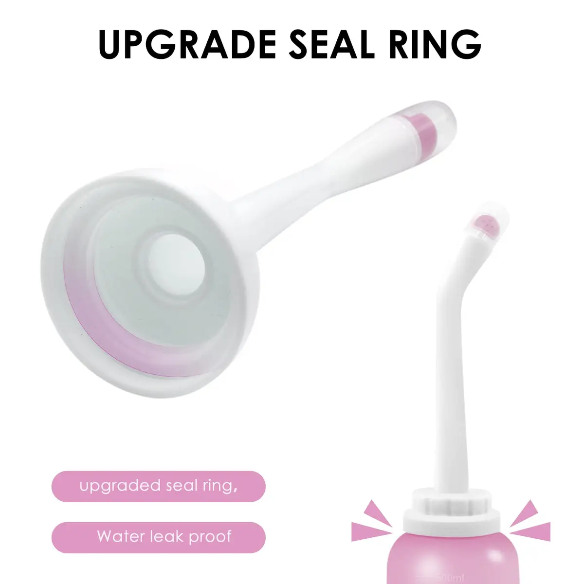RUFCRIL Peri Bottle Postpartum 500ml (17.5 Fl Oz) 2-Pack | Boilable TPE for Perineal Care - view 4