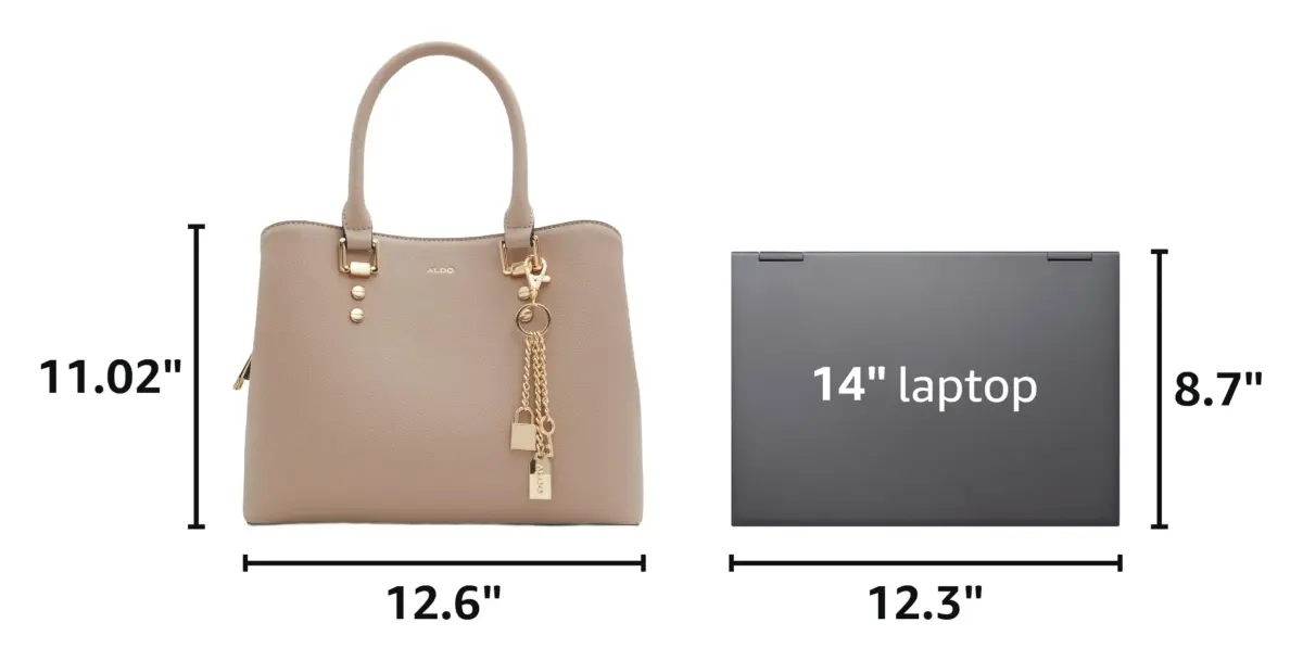 ALDO Legoirii Medium Tote Bag in Other Dark Beige | Women's Stylish Handbag - view 3