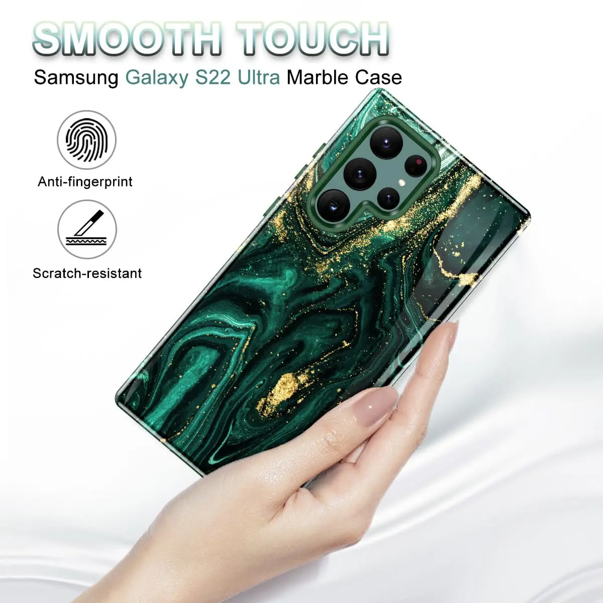 Btscase Cellular Phone Case 6.8 inches | Marble Pattern Shockproof Full Body - view 3