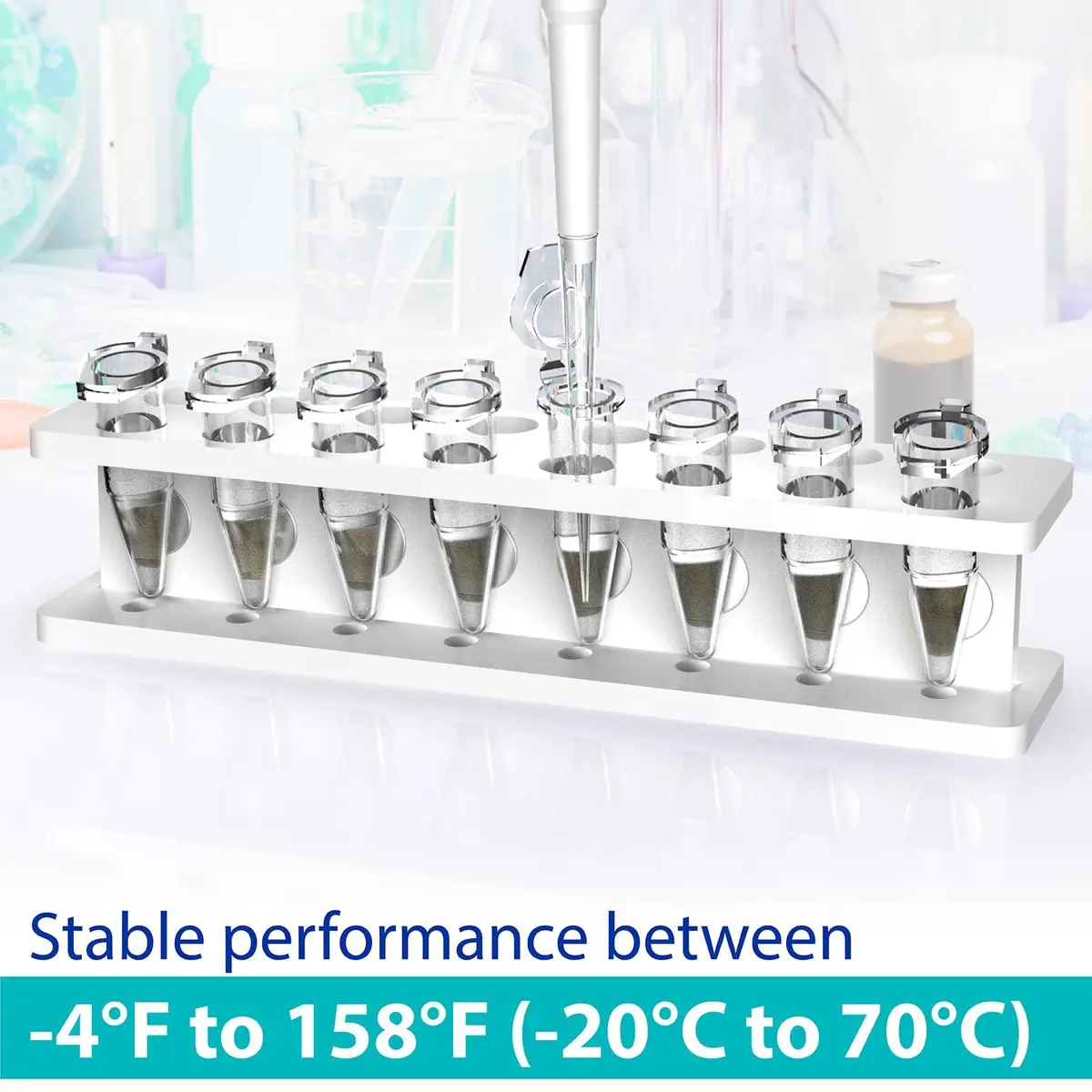 eLabPal 16-Well Magnetic Separation Rack for 1.5/2mL Tubes | Neodymium Magnet Bead Collection - view 5