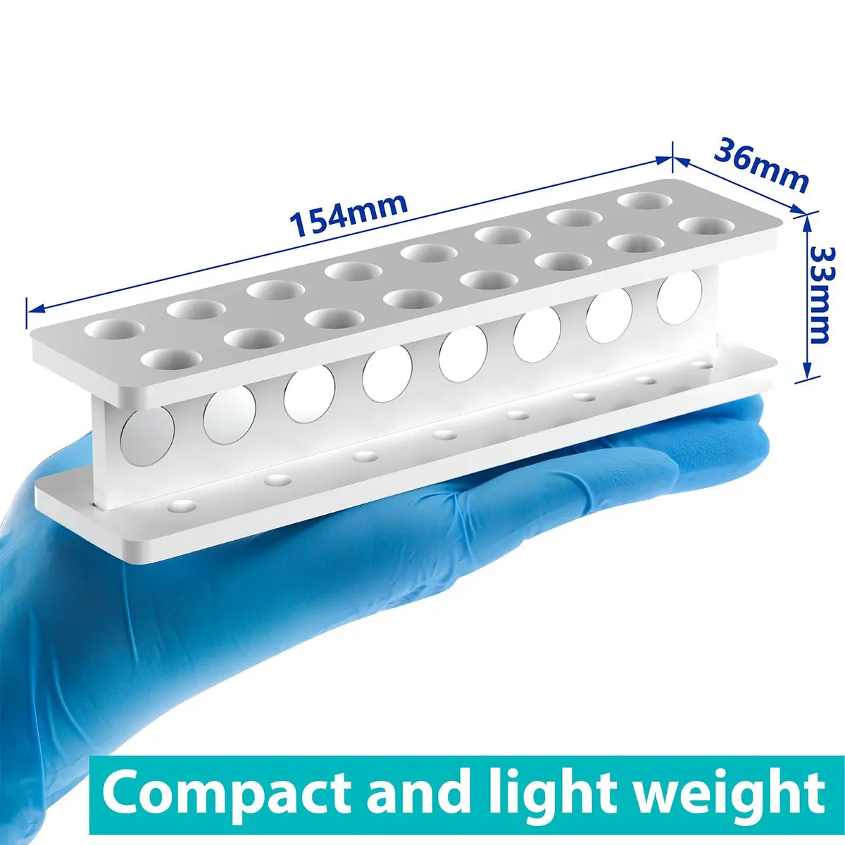 eLabPal 16-Well Magnetic Separation Rack for 1.5/2mL Tubes | Neodymium Magnet Bead Collection - view 7