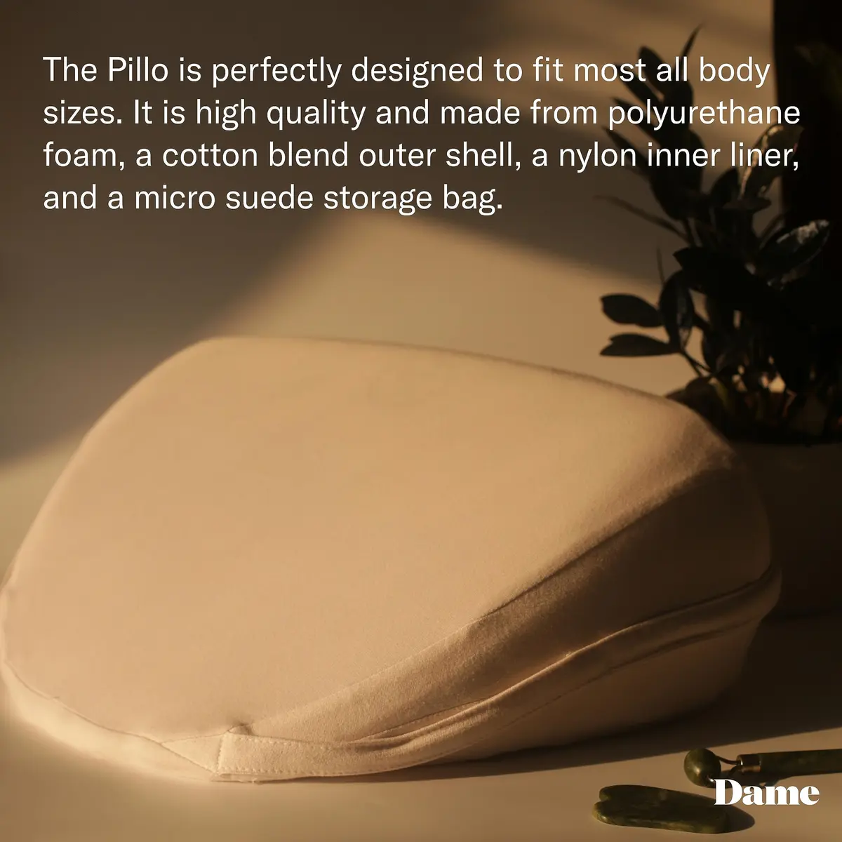 Dame Products Pillo Bed Wedge Pillow for Legs, Knees & Back | Supportive, Washable, 15x18x7 in - view 4