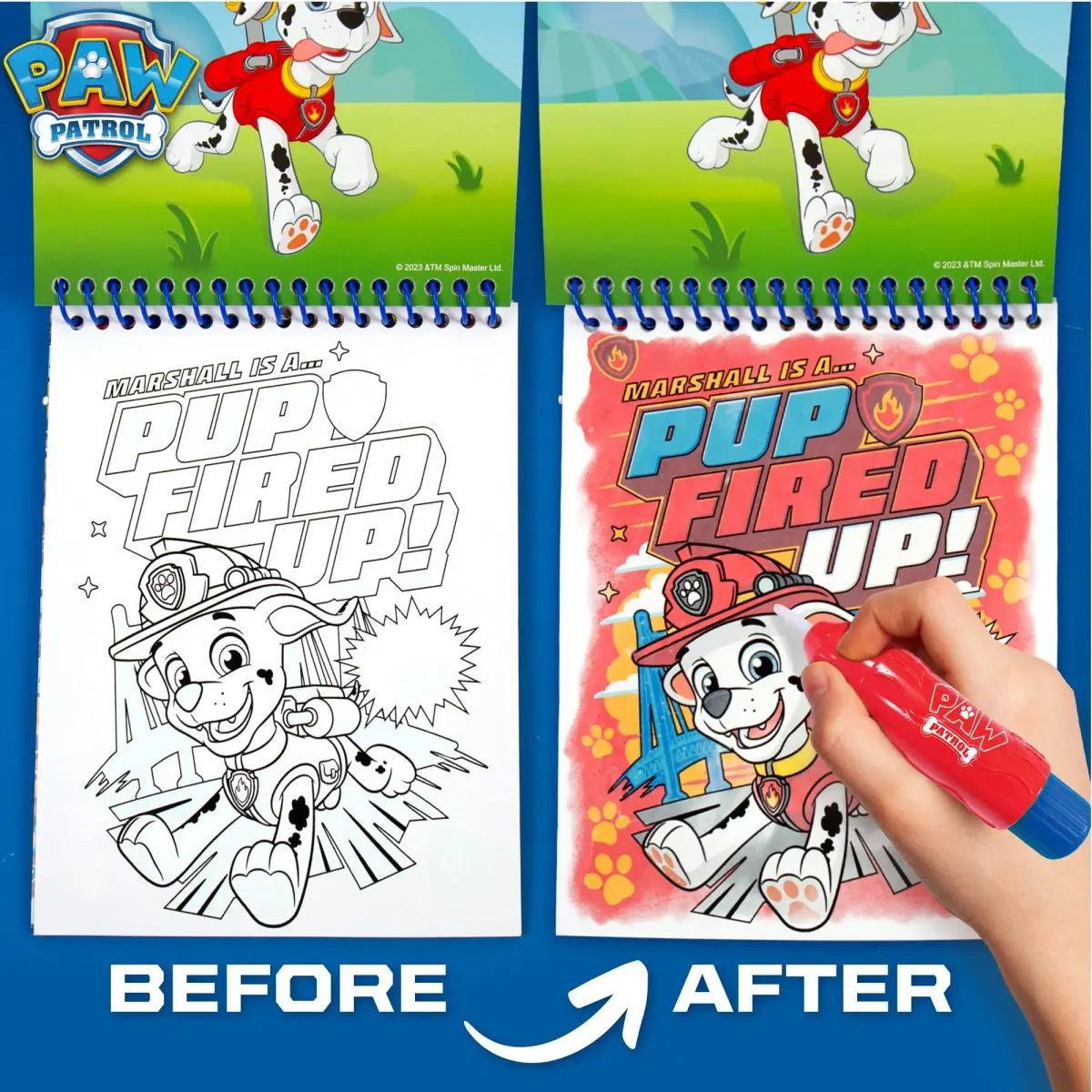 Paw Patrol Aqua Art Pad with Water Pen | Mess-Free Reusable Toddler Activity Book (4 Pages, 6" x 7.5") - view 2
