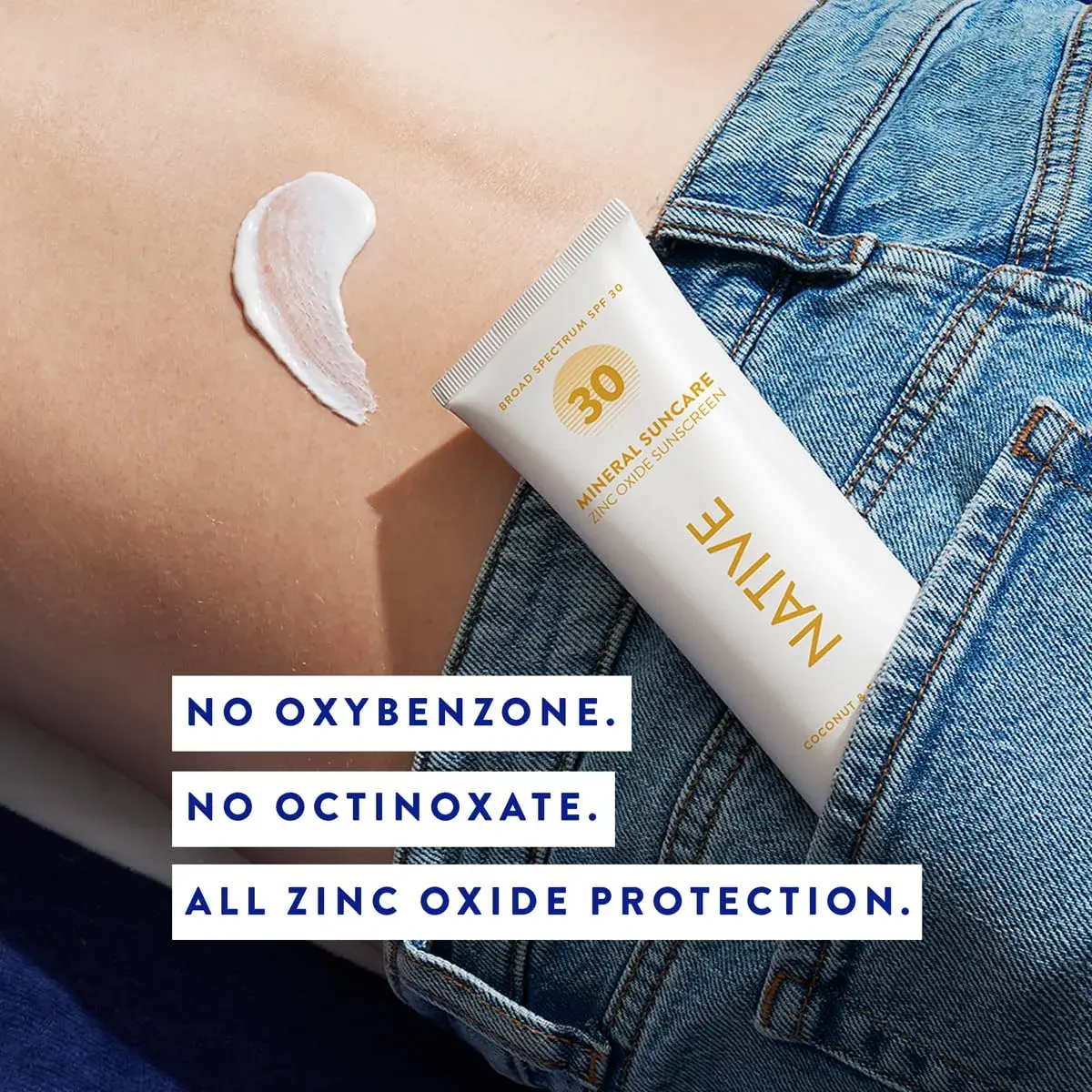 Native Sunscreen SPF 30 Zinc Oxide 148ml (5 Fl Oz) | Dermatologist Tested - view 4