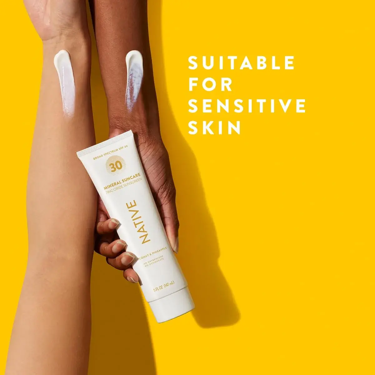 Native Sunscreen SPF 30 Zinc Oxide 148ml (5 Fl Oz) | Dermatologist Tested - view 3