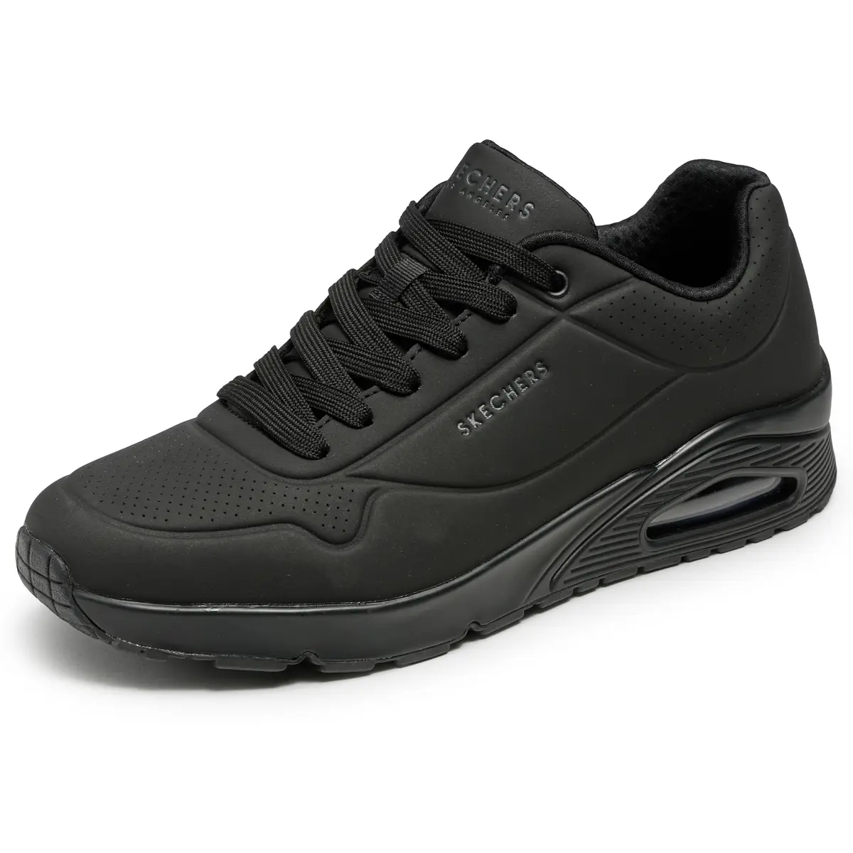 Skechers Men's Uno-Stand on Air Sneaker Wide Fit | Black/Black, 13 Wide - main product image