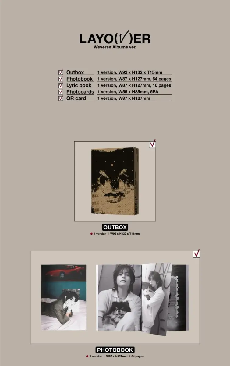 V BTS - Layover Weverse Albums ver. | Music Kit with Downloadable Content - view 2