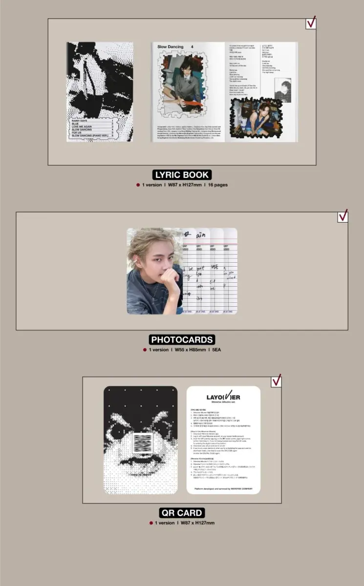 V BTS - Layover Weverse Albums ver. | Music Kit with Downloadable Content - view 3