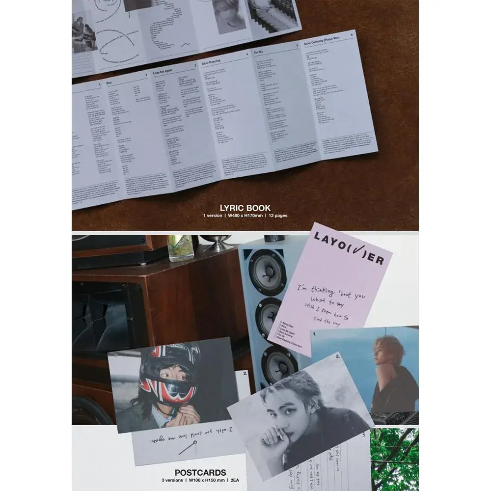 V Layover Album (VIOLET ver.) 16cm (6.3in) x 21.6cm (8.5in) | Official Music Release - view 5
