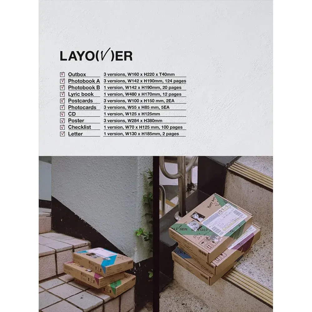 V Layover Album (VIOLET ver.) 16cm (6.3in) x 21.6cm (8.5in) | Official Music Release - view 2