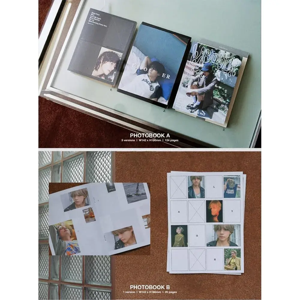 V Layover Album (VIOLET ver.) 16cm (6.3in) x 21.6cm (8.5in) | Official Music Release - view 4