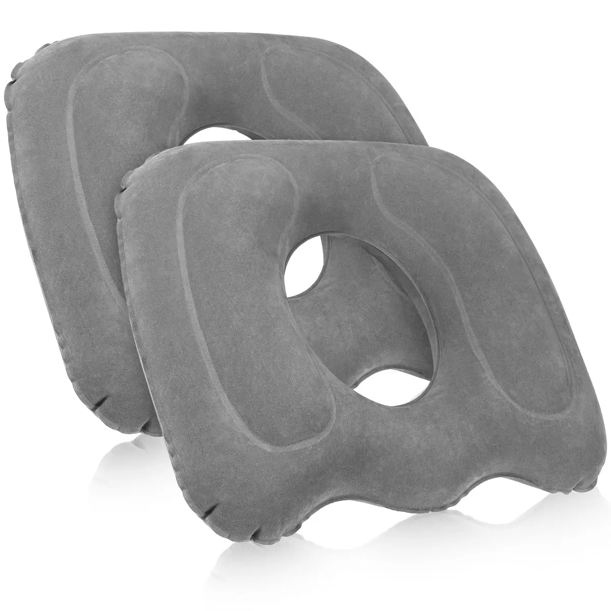 Leinuosen Inflatable Seat Cushion 46cm x 40cm x 12cm (18.1'' x 15.7'' x 4.7'') | Grey 2-Pack - main product image
