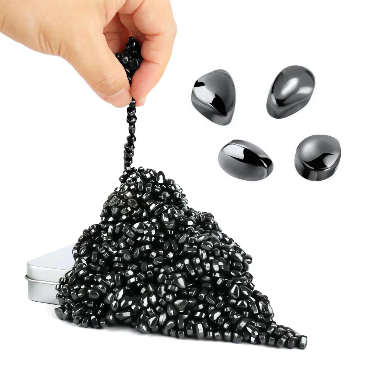 Matassari Black 550pcs Fidget Toy Set | Non-Toxic, BPA-Free, ASTM-Tested - main product image
