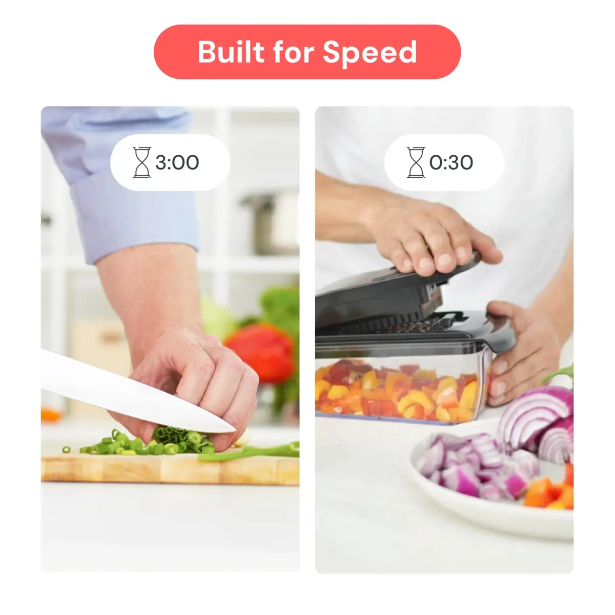 Fullstar Pro Original Black 2-in-1 Vegetable Chopper & Spiralizer for Quick Kitchen Prep - view 3