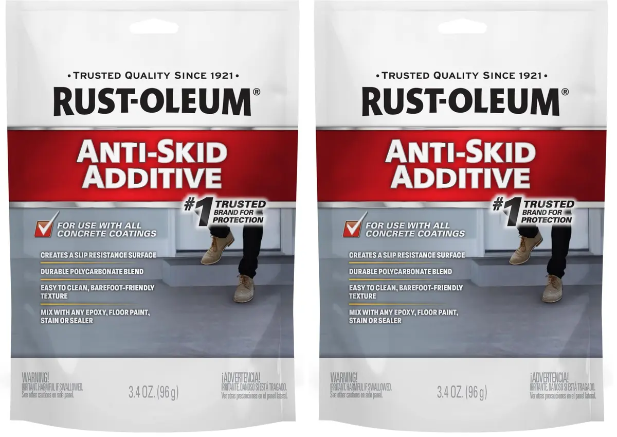 Rust-Oleum Anti-Skid Additive for Paint & Stains, Aluminum Oxide Formula, 13.6 oz (Pack of 2) | Adds Slip Resistance to Concrete, Wood, Metal, Fiberglass - main product image