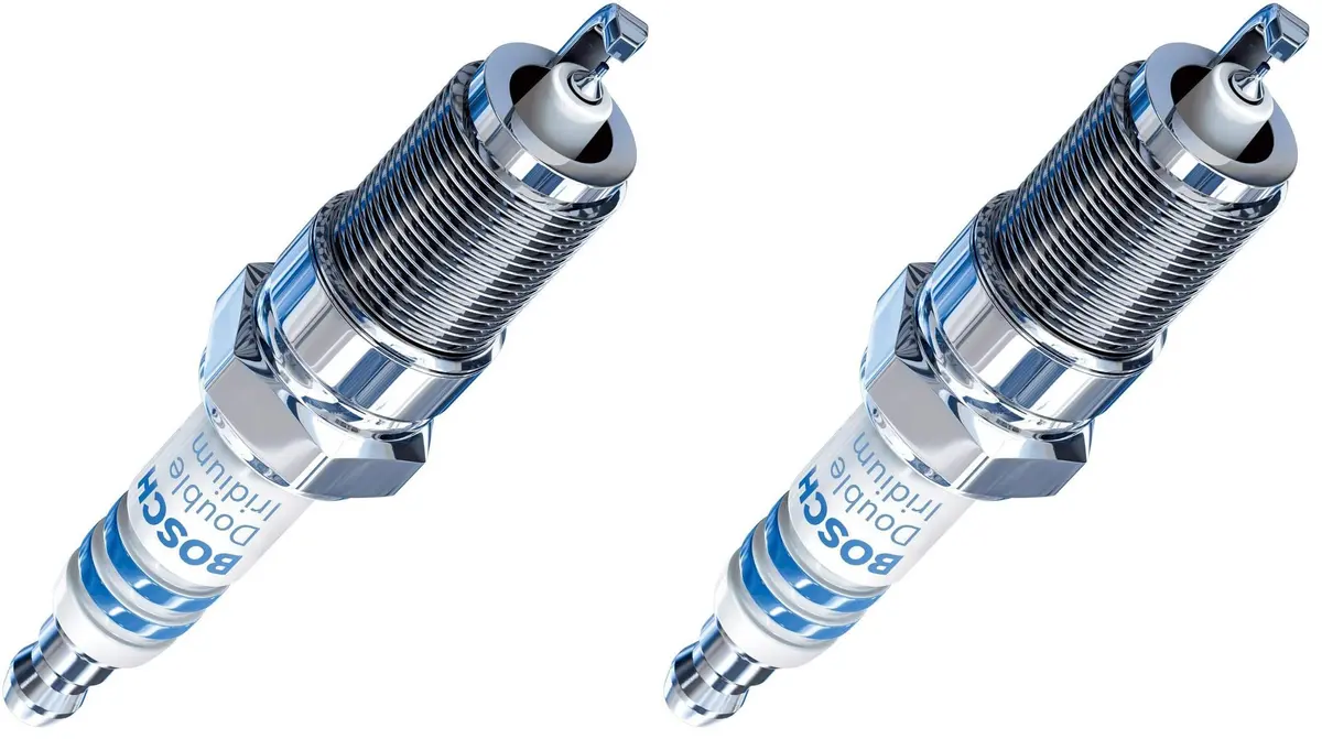 Bosch Spark Plug Double Iridium OE Fine Wire 1 Count (Pack of 2) | Long Life & OE Fit - main product image