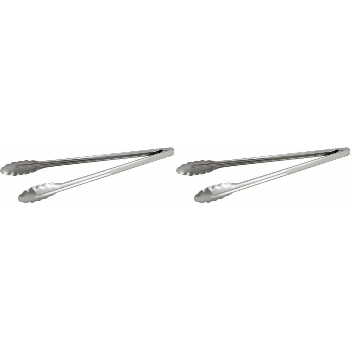 Winco Coiled Spring Heavyweight Stainless Steel Utility Tong, 16-Inch (Pack of 2) | Commercial Grade, Dishwasher Safe - main product image