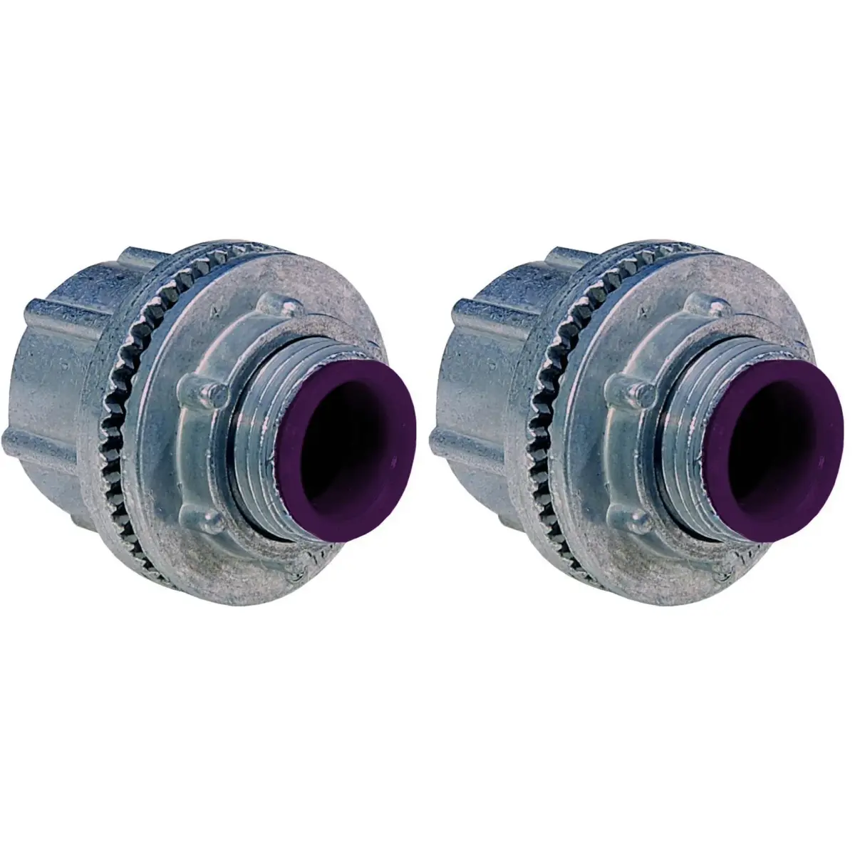 Sigma Engineered Solutions ProConnex Rigid Watertight Hub 1-Inch Conduit Fitting 2-Pack Gray | UL & CSA Listed for Wet Locations - main product image