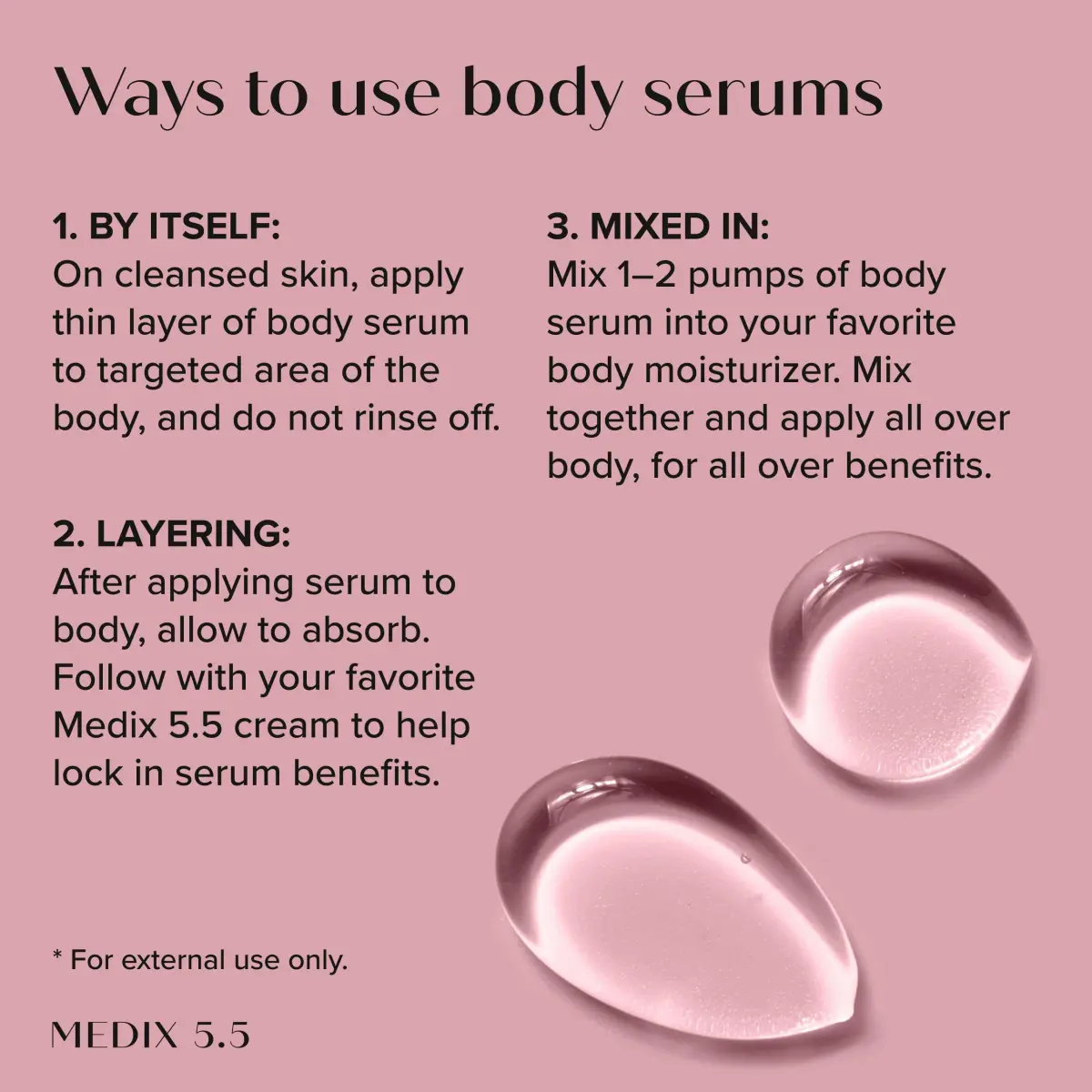 Medix 5.5 Anti Aging Skin Care Set | Retinol Body Cream, Glycolic Acid Wash & Hyaluronic Acid Serum | 3-Piece Set - view 9