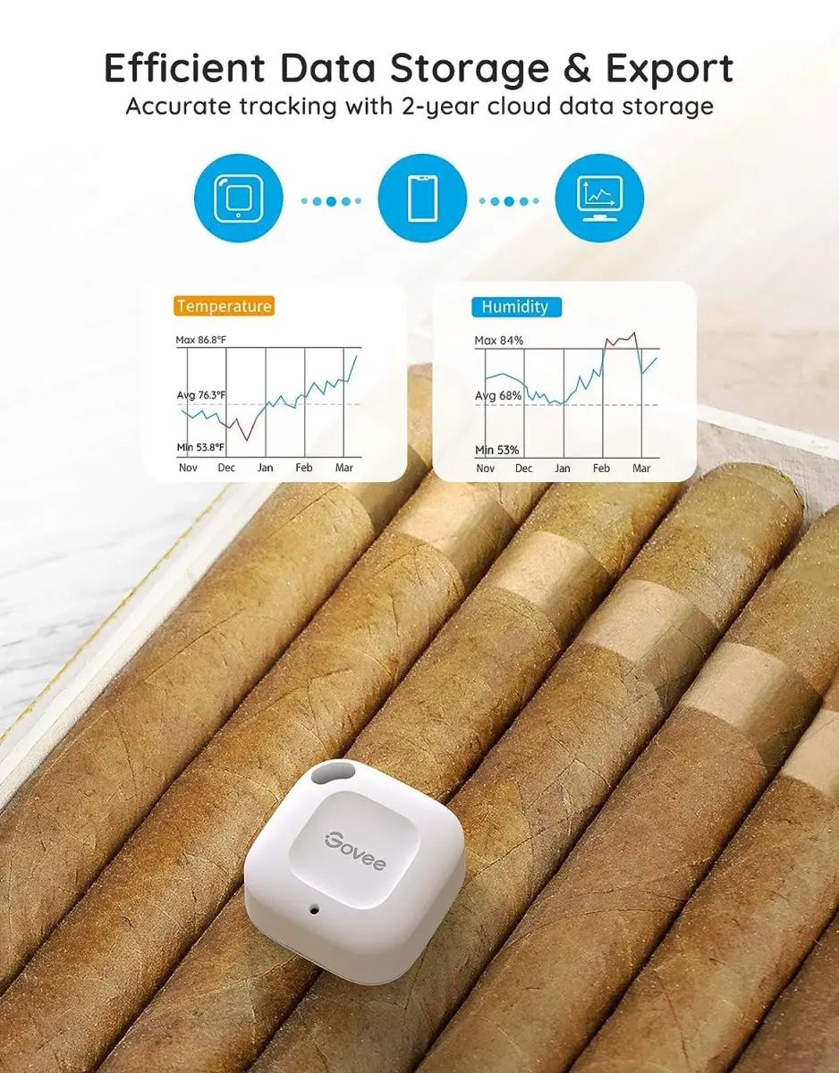 Govee Smart Bluetooth Thermometer Hygrometer 3 Pack | Monitor Temp & Humidity with App Alerts - view 5