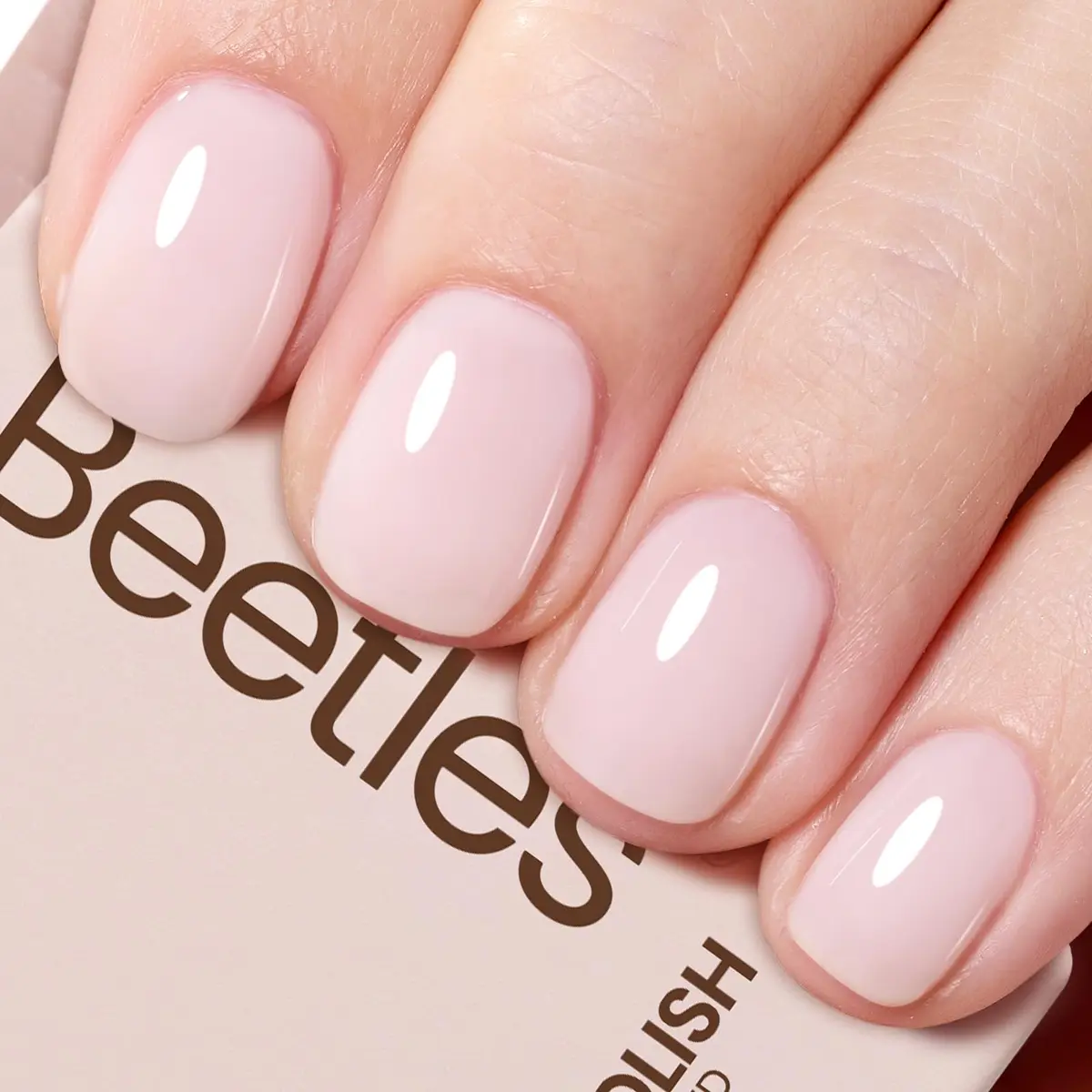 Beetles Gel Polish Milky Pink Jelly Gel Polish 15ml (0.5 Fl Oz) | Sheer Nude Pink for French Nail Art - main product image