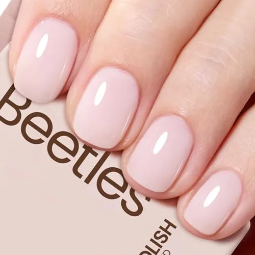Beetles Milky Pink Gel Nail Polish 15ml | Nude Pink Jelly Neutral Color Polish - main product image