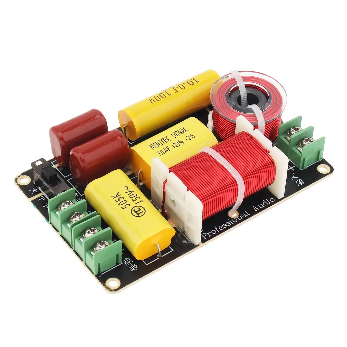 DriSentri 2 Way Crossover for Speaker 250W 4-12Ω | High-Low Frequency Divider for HiFi Speakers - main product image