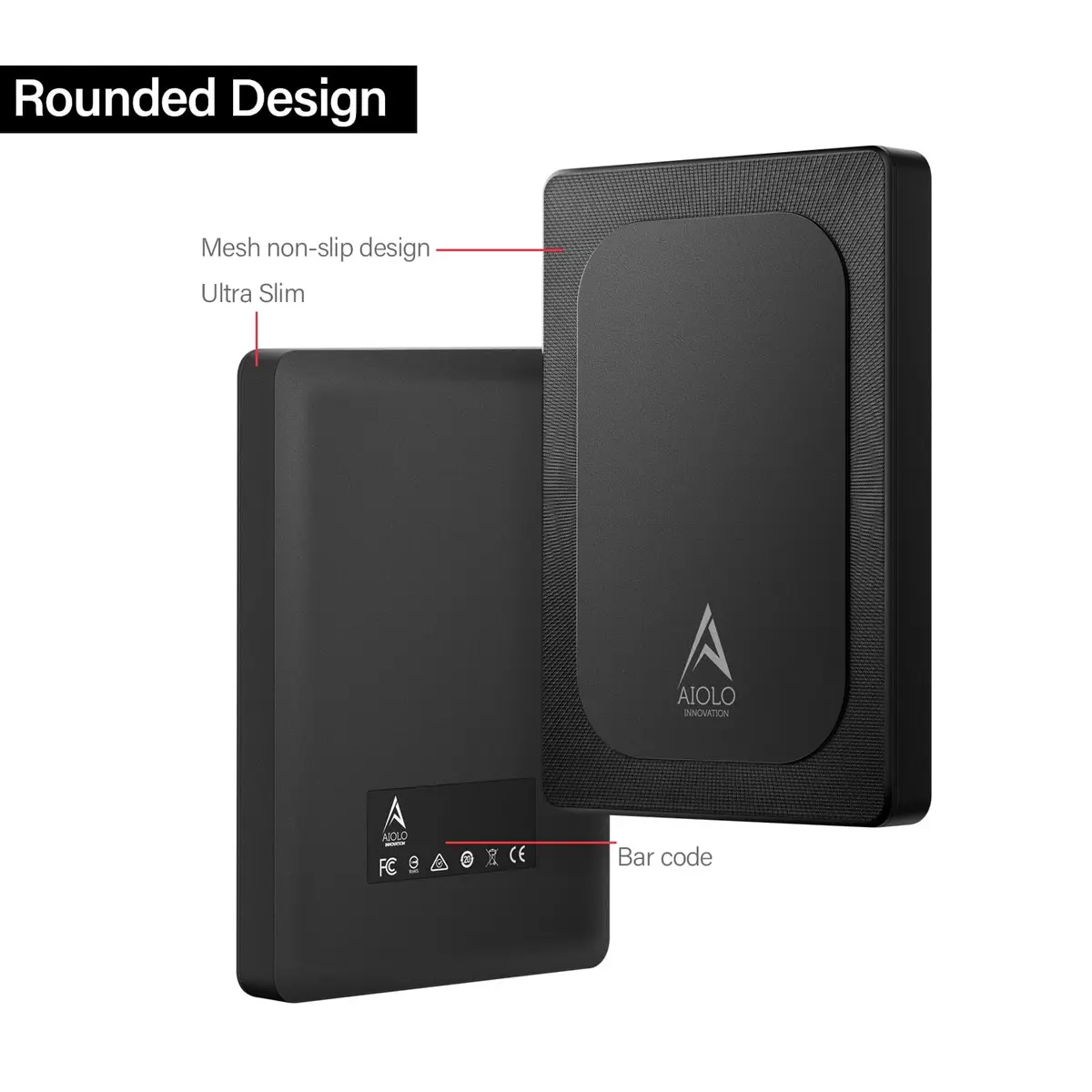 Aiolo Innovation 500GB External Hard Drive Ultra Slim Portable HDD-USB 3.0 for PC, Mac, Laptop, PS4, Xbox one, Xbox 360 | Ultra Fast Data Transfer - view 5