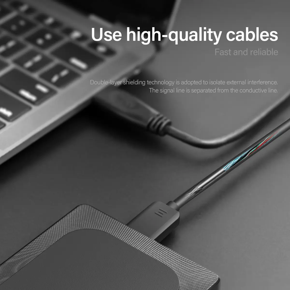 Aiolo Innovation 500GB External Hard Drive Ultra Slim Portable HDD-USB 3.0 for PC, Mac, Laptop, PS4, Xbox one, Xbox 360 | Ultra Fast Data Transfer - view 7