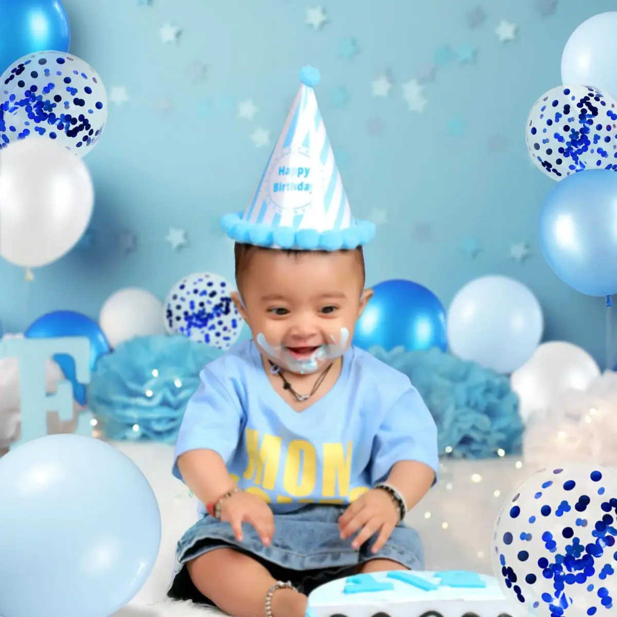 KUULBELA 68Pcs Blue and White Balloons Kit 12 Inch | Assorted Colors Balloon Value Pack - view 6