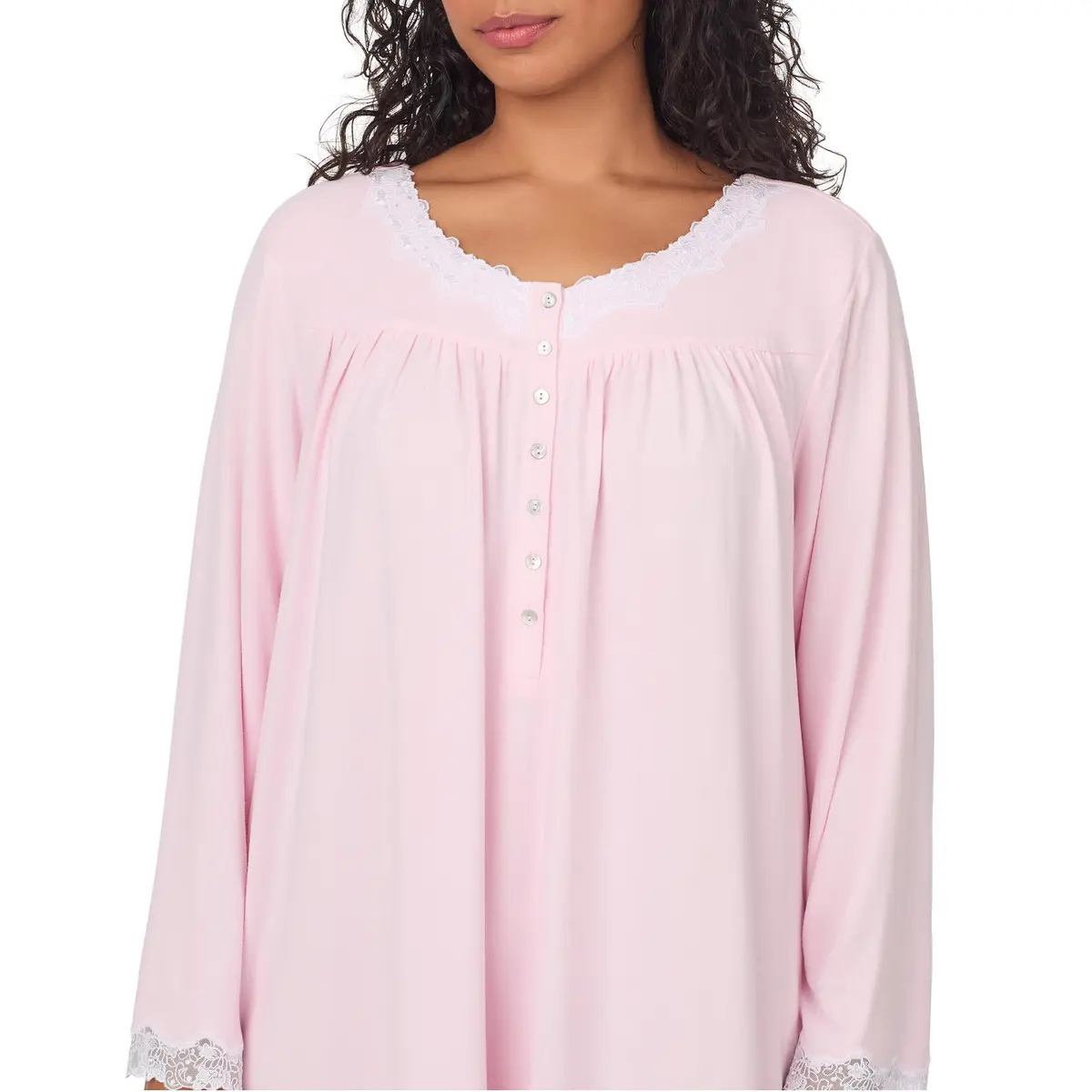 Eileen West Pink Nightgown & Nightshirt | Cozy, Light, Elegant Sleepwear for Women, Large - view 2
