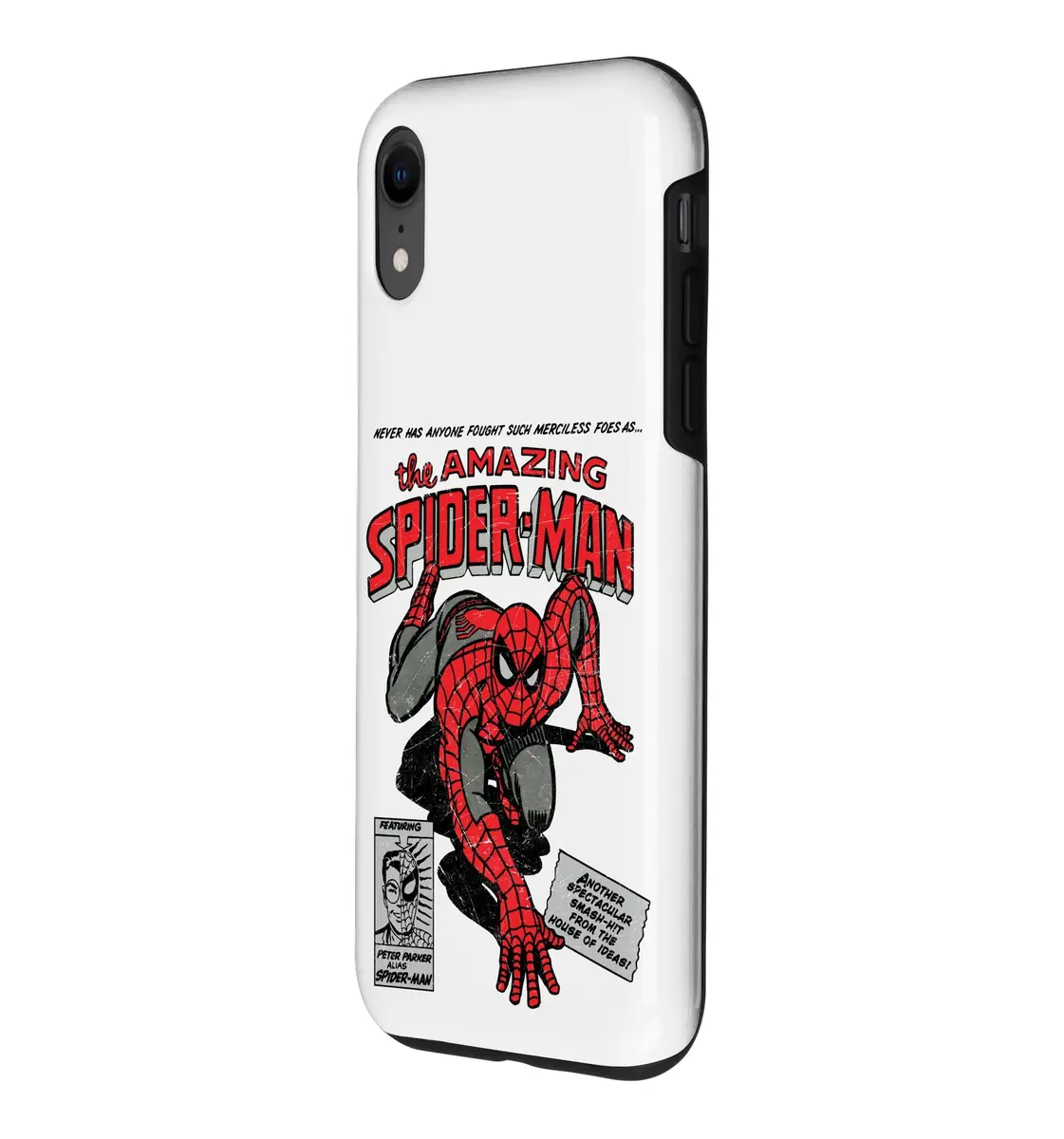 Marvel Spider-Man Retro Comic Case for iPhone XR | Vintage Marvel Design with Shock Protection - view 2
