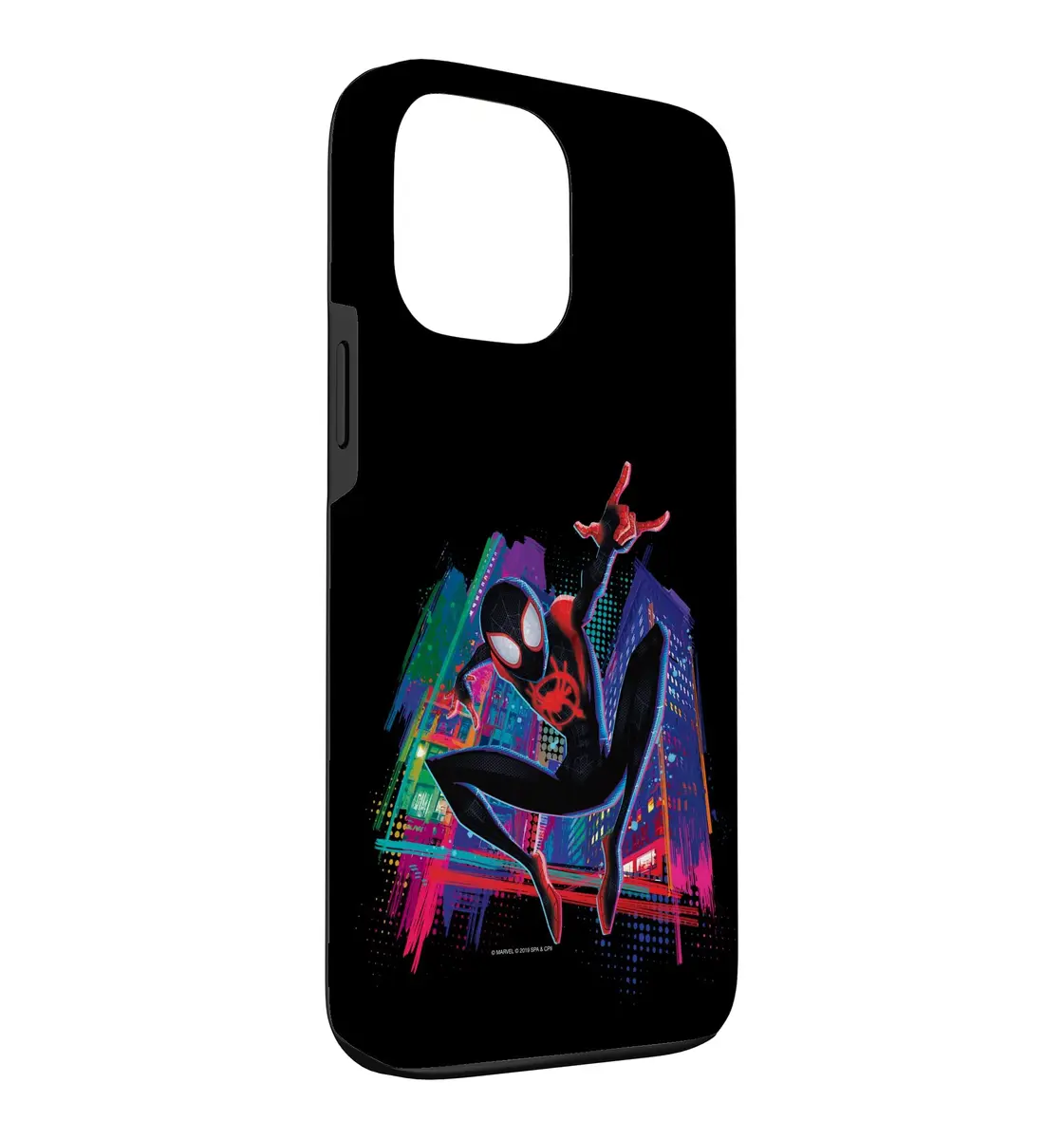 Marvel Spider-Man Miles Morales Graffiti City Case for iPhone 13 Pro Max | Shock-Resistant Polycarbonate & TPU - view 3