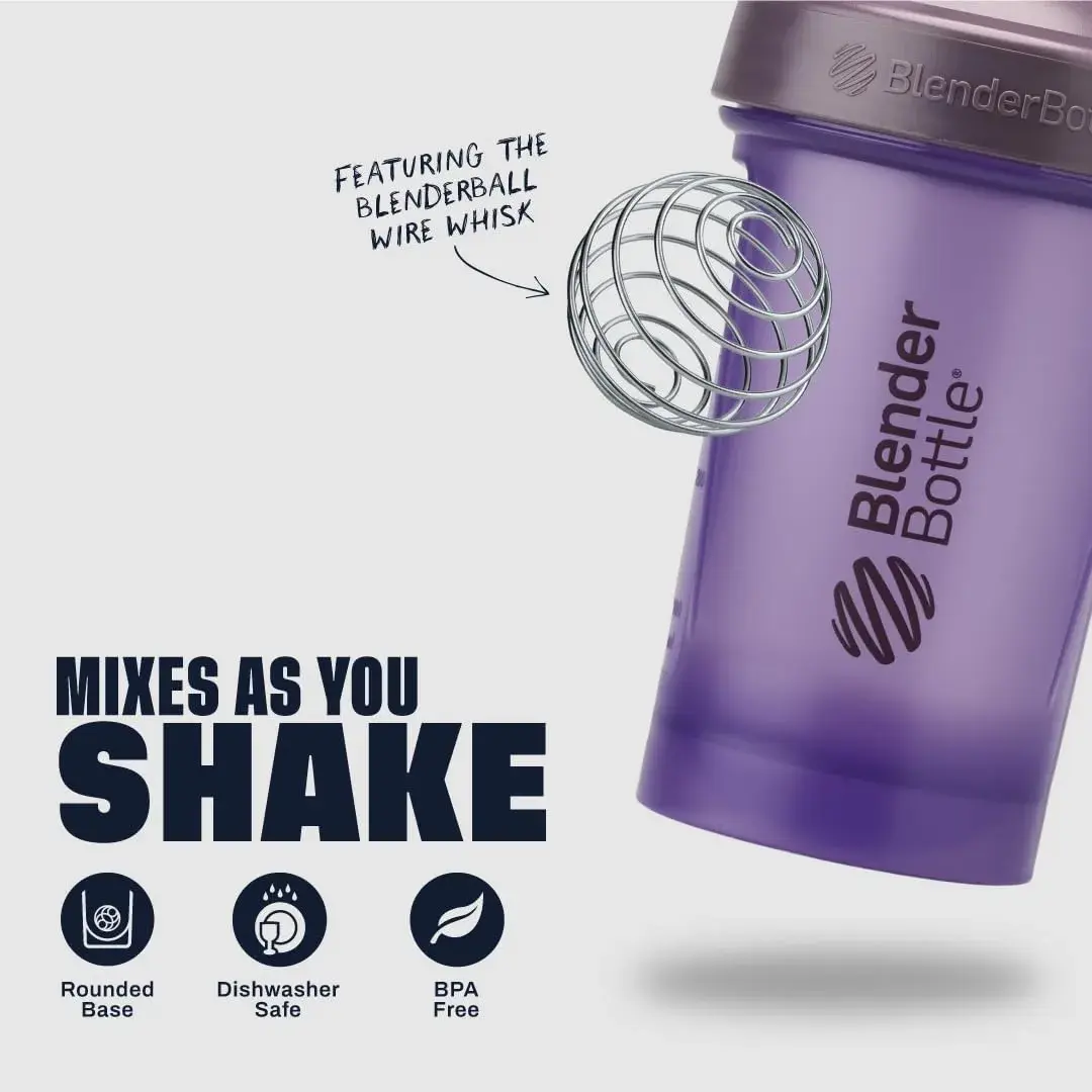 BlenderBottle Classic V2 Shaker Bottle 800ml (28 oz) | Mixes Protein Smoothies Effortlessly - view 3