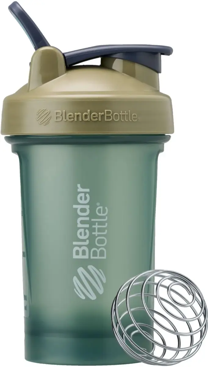 BlenderBottle Classic V2 Shaker Bottle 20oz Tan | Patented Mixing System - view 4