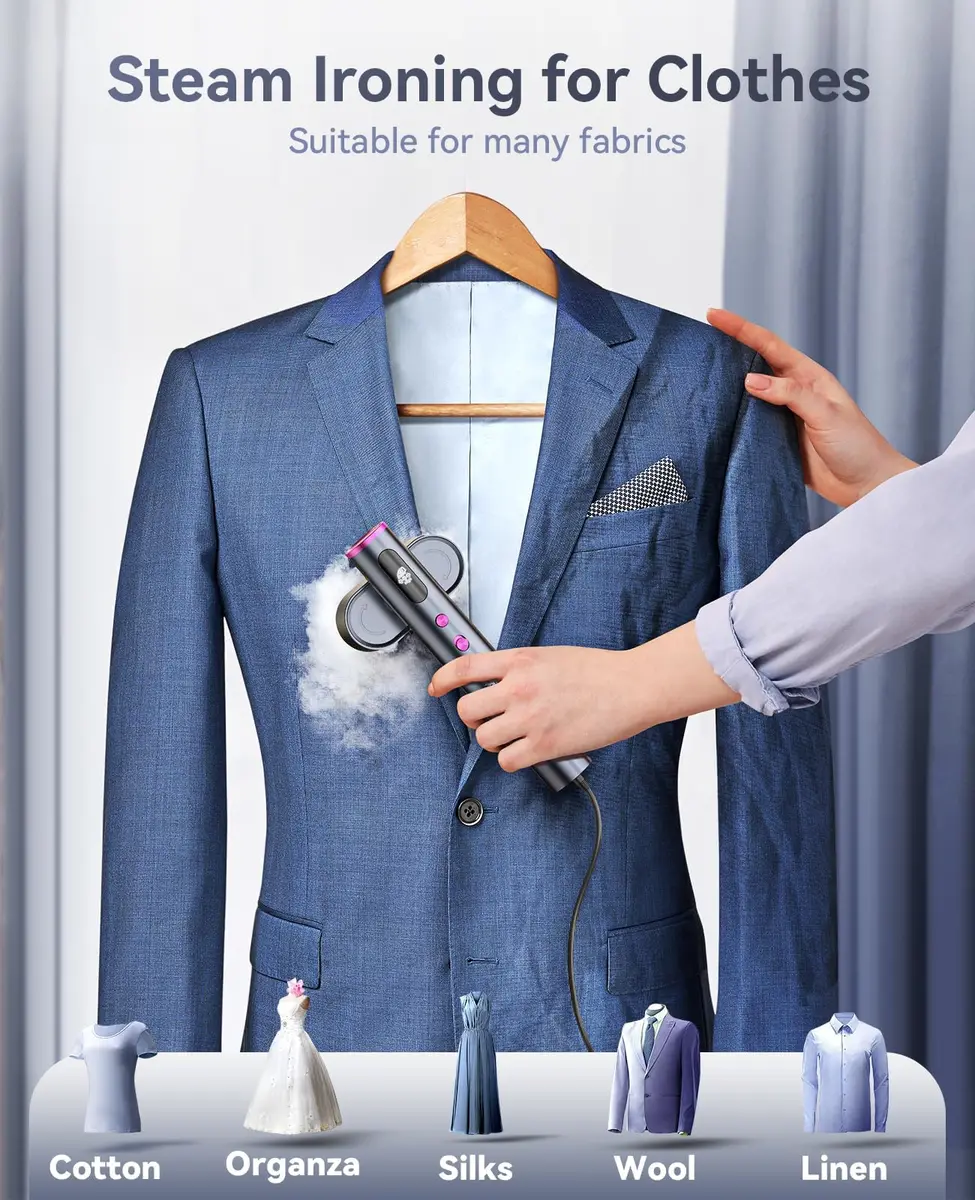 Jack & Rose K1 Travel Steamer for Clothes, 150ml (5 oz) | Dual Voltage 100-240V Garment Steamer - view 5