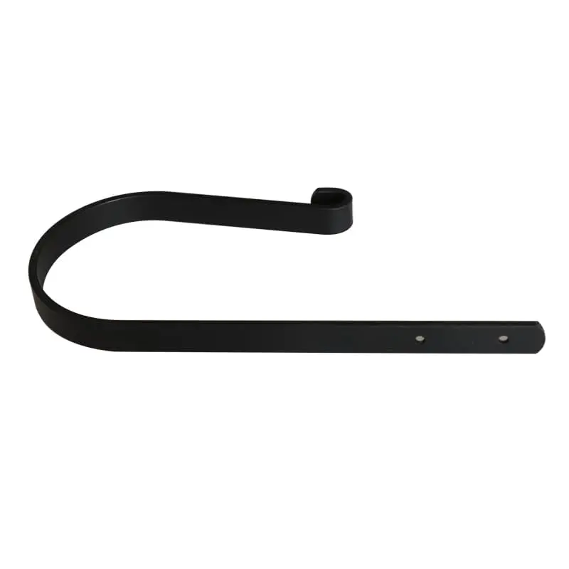 Refila Black Curtain Swag Holder Set of 2 | Wall Mounted Metal Drapery Tiebacks with Screws - view 11