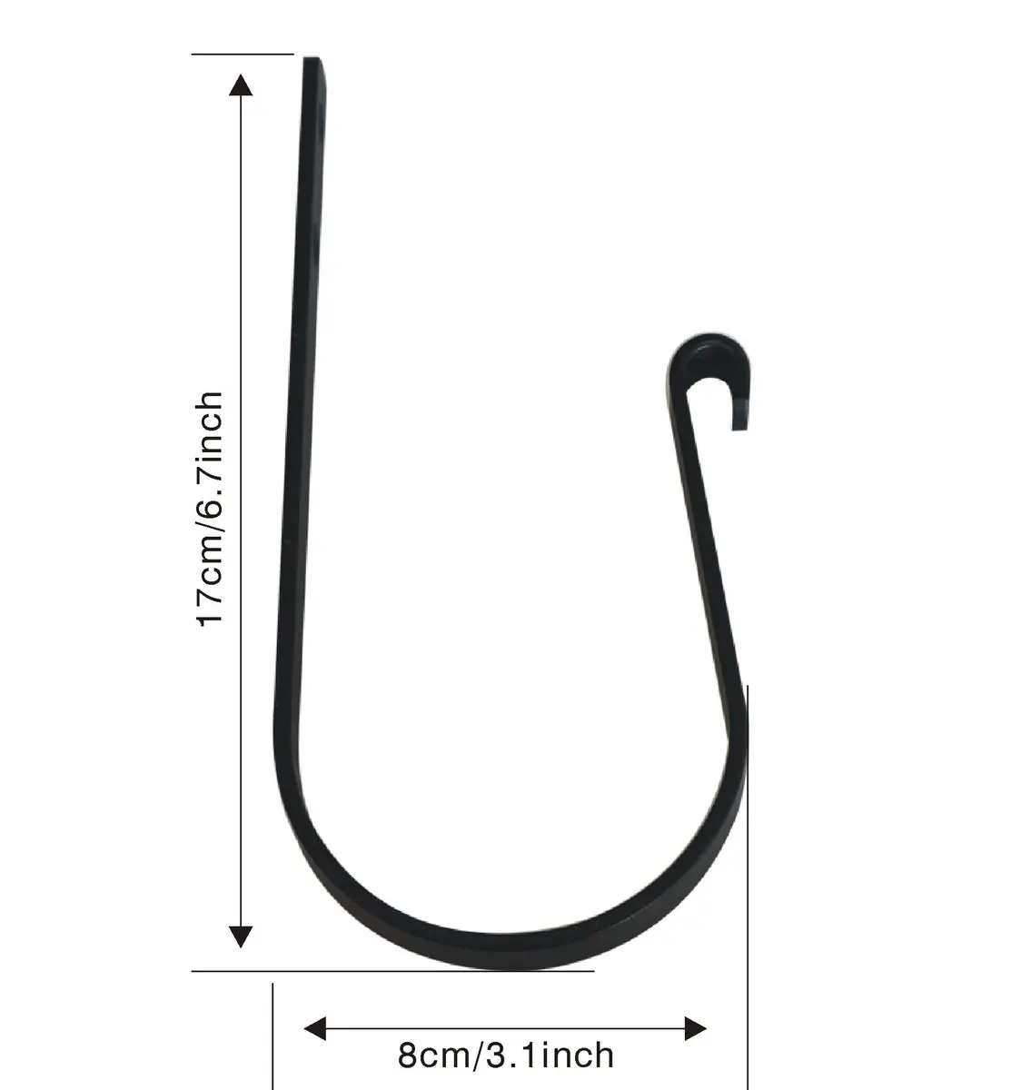 Refila Black Curtain Swag Holder Set of 2 | Wall Mounted Metal Drapery Tiebacks with Screws - view 4