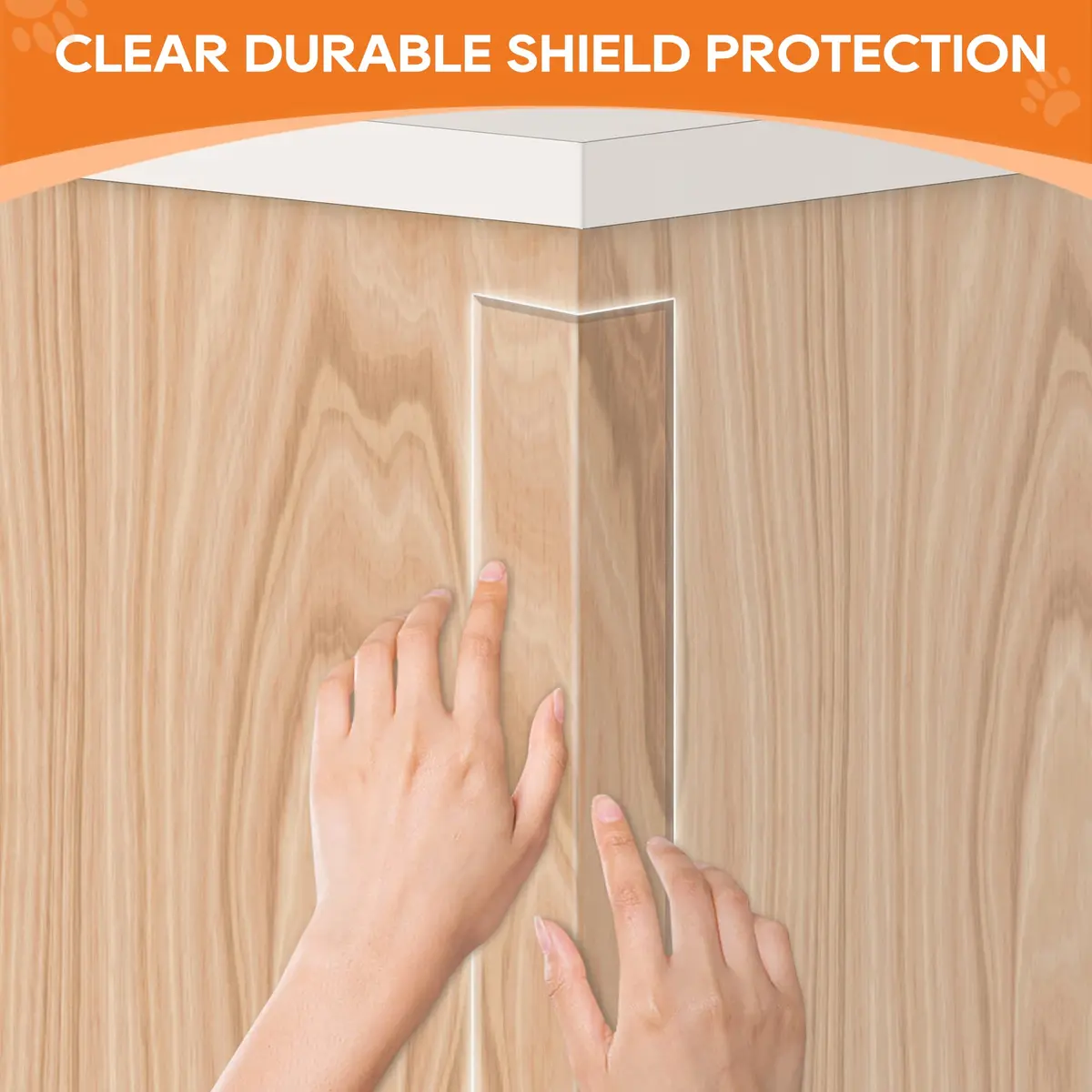 Loiion Clear Pet Door Protector from Dog Scratching 4in x 32.8ft | Transparent Vinyl Scratch Guard for Cats & Dogs - view 7
