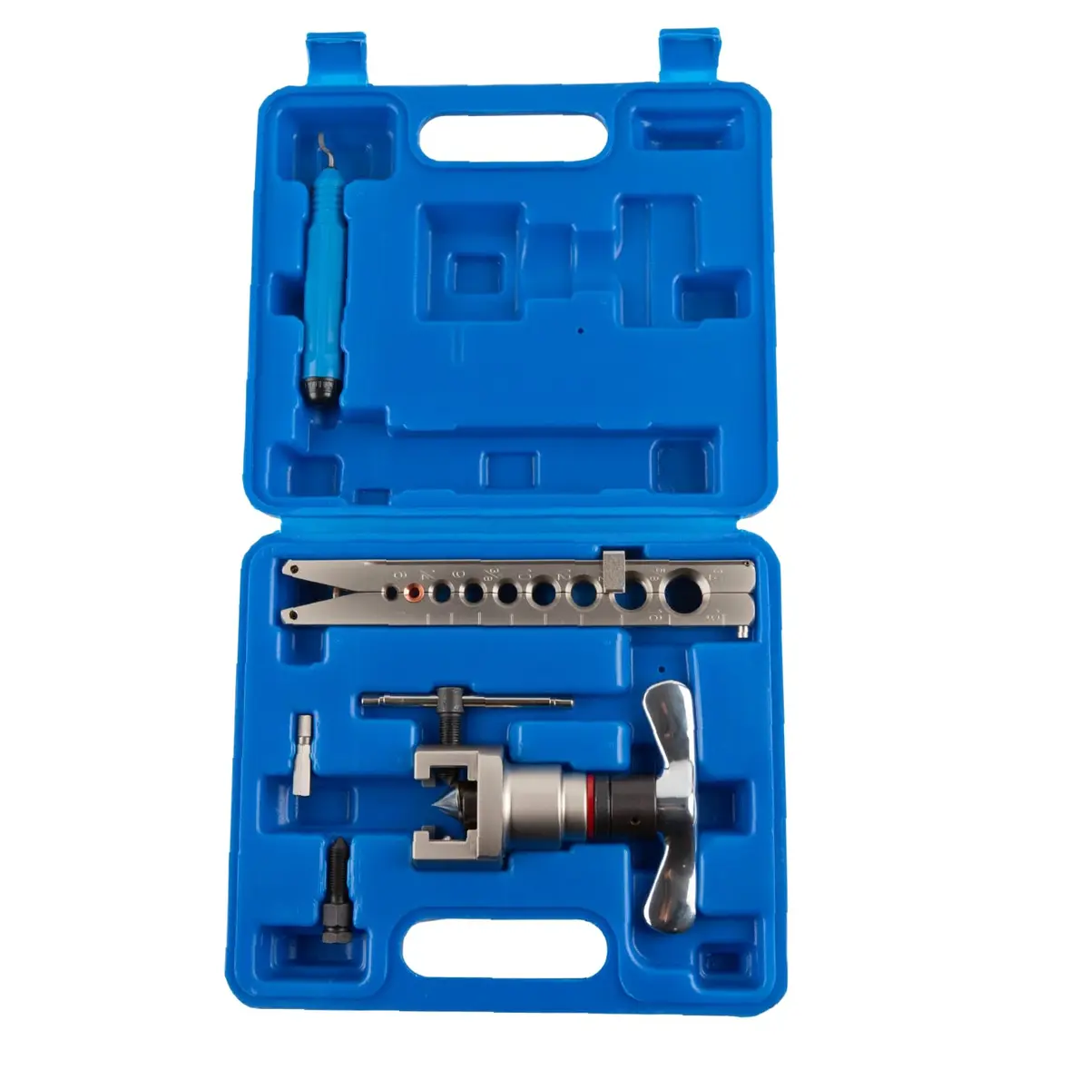 Wostore Manual & Electric Eccentric Flaring Tool 6mm-3/4 | 9 Dies for Brake Tubing - main product image