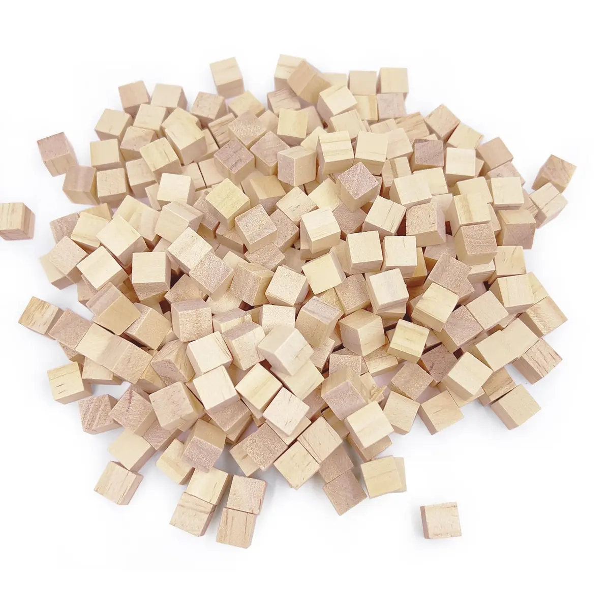 WURONXIN Unfinished Wooden Blocks 1cm Pack of 500 Small Wood Cubes | DIY Craft Wood - view 4