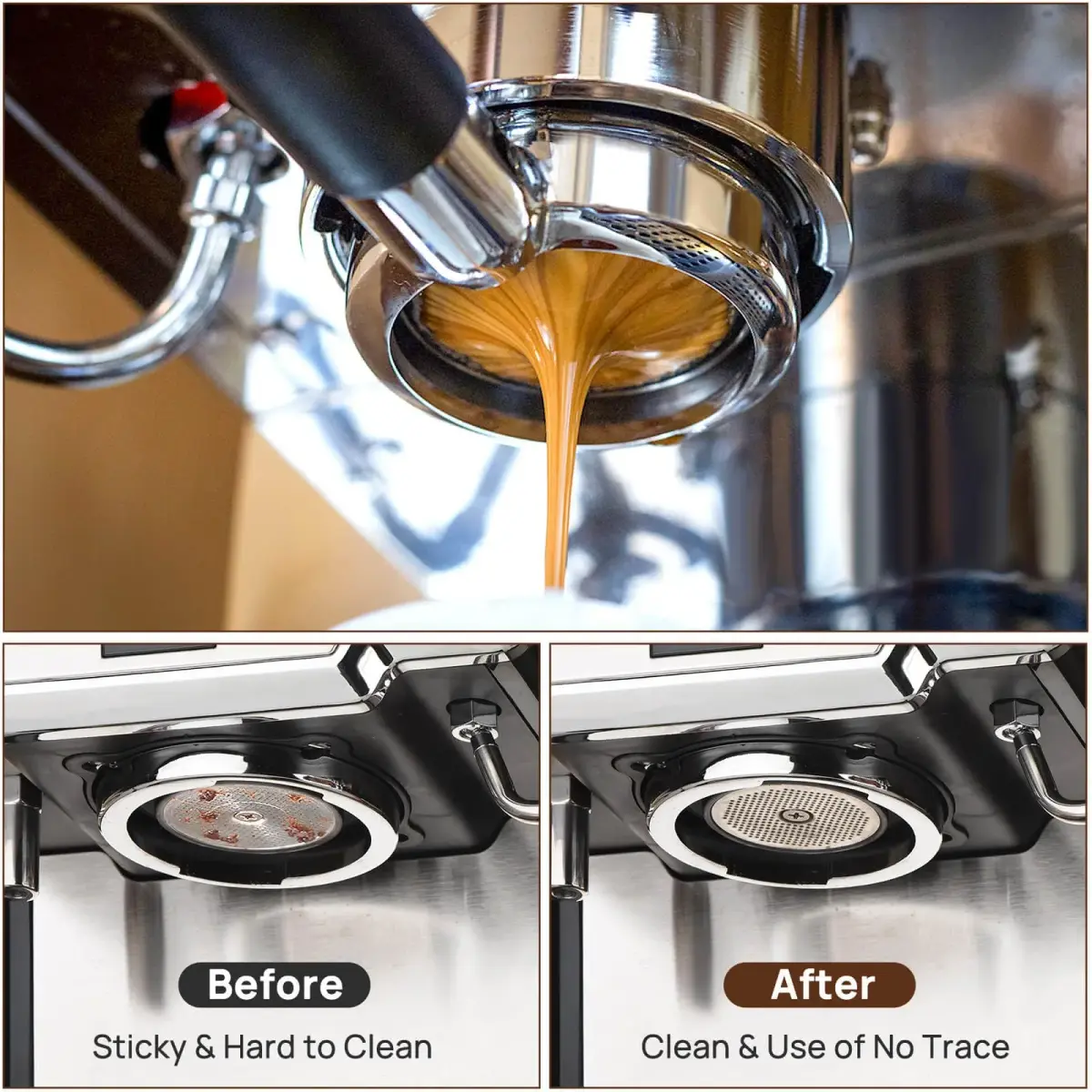 Attsky 51mm Espresso Puck Screen for Portafilter | 316 Stainless Steel, 1.7mm Thick, 150μm Mesh - view 5