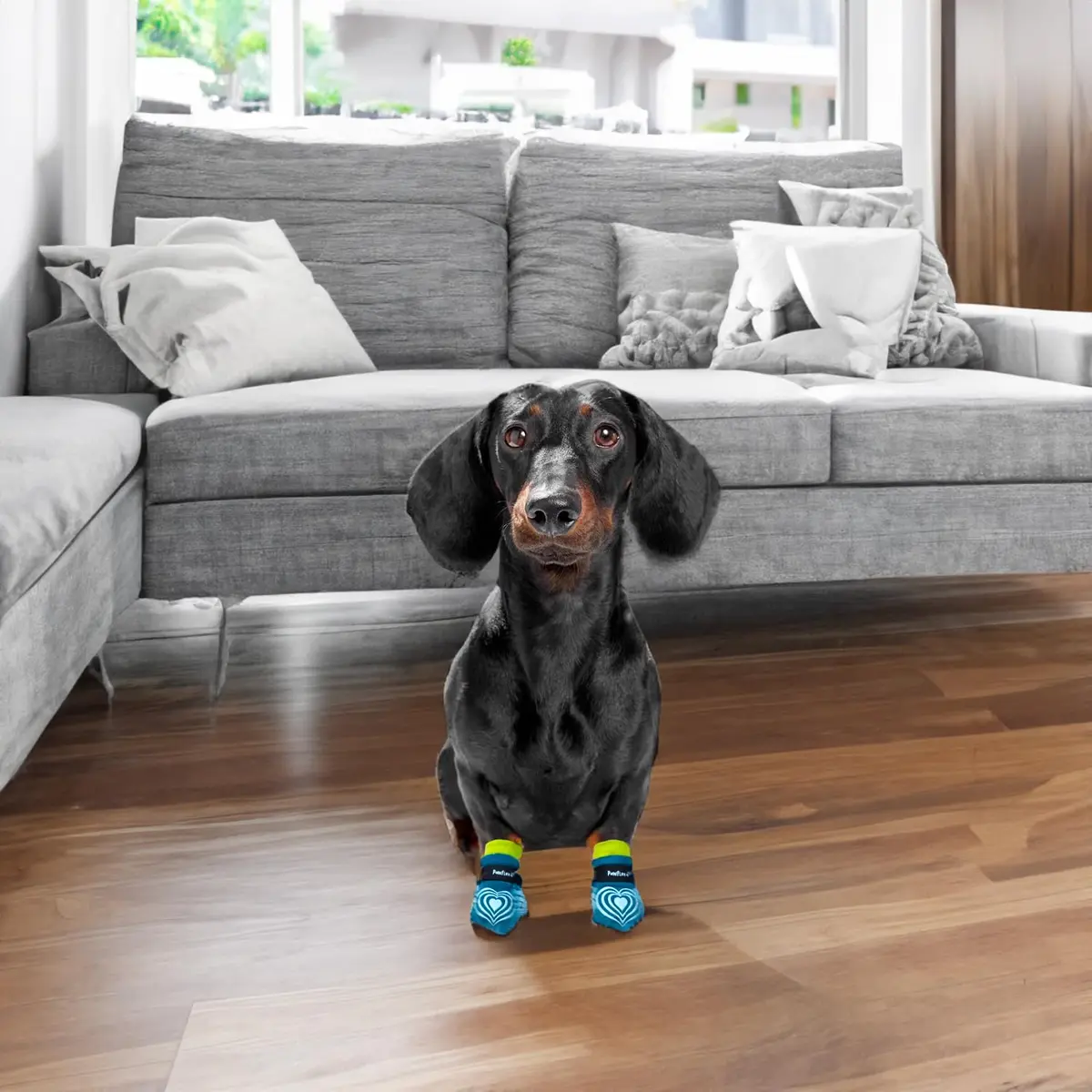 PawFlex Comfy Pawz Dog Socks | Non-Slip Cotton Traction Control for Senior & Disabled Dogs - view 7