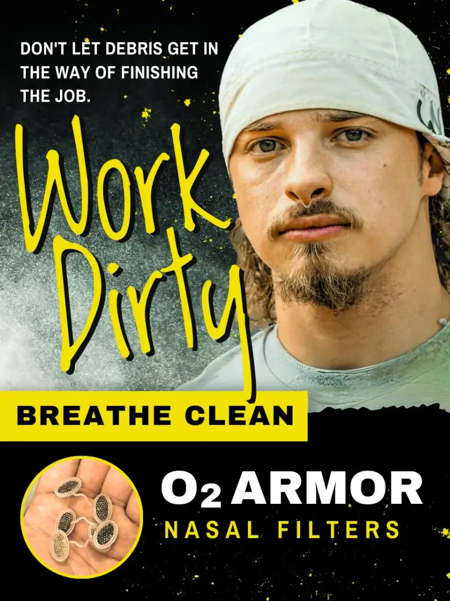 O2 Armor Nose Filters for Welding, Dust & Allergies - Large Size, 50 Pack | Discreet Nasal Air Filters for Cleaner Breathing - view 7